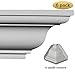 Polyurethane Crown Molding Manufactured with Dense Architectural Compound with 4 Matching Inside Corners. Breadth 3
