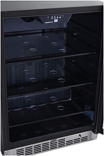EdgeStar CBR1502SG 24 Inch Wide 142 Can Built-In Beverage Cooler with Tinted Door - Thumbnail 3