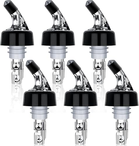Set of 6 Measured Liquor Pourers