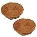 2 Pack Coco Liner 16 Inch Round,Adjustable Fold Coco Fiber Replacement Liners for Eggshell Hanging Wall Iron Flowers Basket