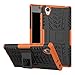 Sony Xperia L1 Case,Mama Mouth Shockproof Heavy Duty Combo Hybrid Rugged Dual Layer Grip Cover with Kickstand for Sony Xperia L1 (with 4 in 1 Packaged),Orange