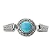 Diamondo Retro Turquoise Bracelets Women Carved Handicraft Sterling Silver Adjustable