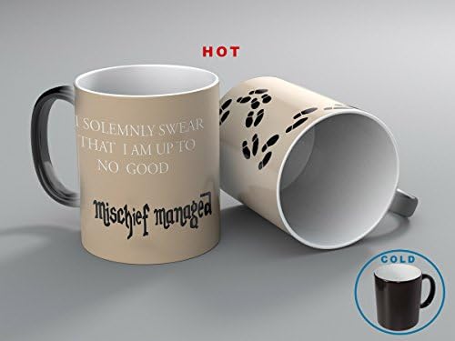 HRH Collectibles Harry Potter Morphing Mug Heat Transforming 11 Oz