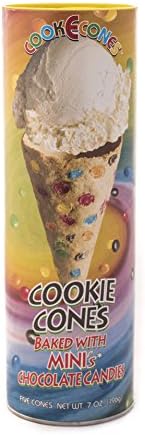 Cookie Cones Gourmet Ice Cream Cones (Mini M &amp; M's)