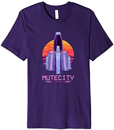 Mens "Zero-7" T-Shirt by Mute City Customs Large Purple