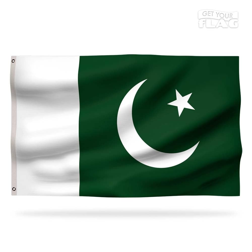 Premium Pakistan Flag 150x90cm - Very Resistant and Excellent Quality Pakistani Flag with 2 metal eyelets - Be proud of your colors!