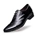 ZRO Men's Lace Up Formal Modern Oxford Dress Shoes Black US 9.5