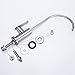 HOMEIDEAS Single Handle Drinking Water Faucet, Cold Water Filter Faucet, Food Grade 304 Stainless Steel Beverage Faucet, Lead-Free Water Spigot Brushed Nickel Finished