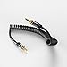 KabelDirekt – (25 feet) 3.5mm Male to 3.5mm Male Stereo Audio Cable Coiled- Pro Series