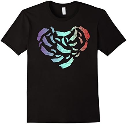 Mens Chameleon Shirts: Love Chameleons Funny Footprint Heart Small Black