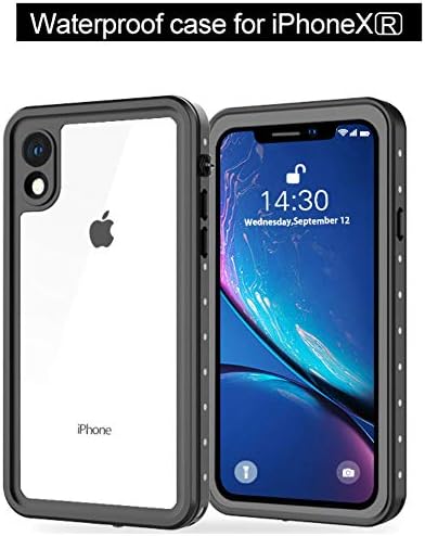 iPhone XR Waterproof Case, iThrough iPhone XR Clear Case with Built-in Screen Protector,Durable Dropproof Shockproof Snowproof Underwater,Full Protective Phone Case Cover for iPhone XR(6.1")
