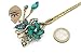 Totoroforet Chinese Traditional Jasmine Flower Rhinestones Vintage Bronze Hairpin/ Hair Stick Turquoise