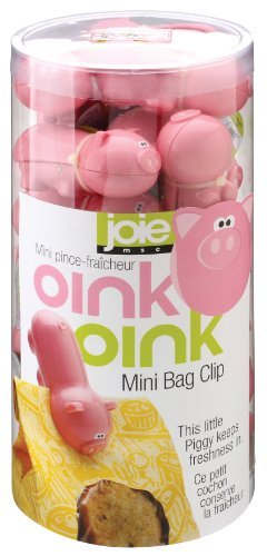 Joie Piggy Wiggy Little Pig Bag Clips, Set of 24 by MSC International