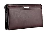 Betterlife Men's Leather Handbag Clutch Bag Long Wallet