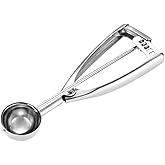 Fayomir Small Cookie Scoop 1 Tablespoon, Size #60 Cookie Dough Scoop, 1 Tbsp Cookie Scoops for Baking, Selected 18/8 Stainles