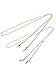 eBoot 2 Piece Eyeglasses Chain Cord Eyewear Retainer with 6 Piece Silicone Ring
