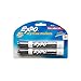 EXPO Low Odor Dry Erase Markers, Chisel Tip, Black, 2 Pack