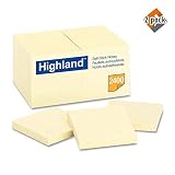 Highland Notes, 3 x 3-Inches, Yellow, 48-Pads/Pack