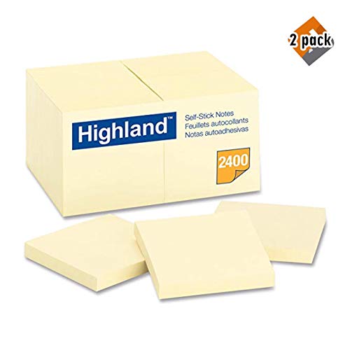 Highland Notes, 3 x 3-Inches, Yellow, 48-Pads/Pack - //coolthings.us