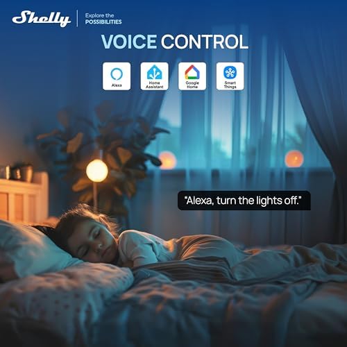 1 Gen3 - Wi-Fi & Matter Interruttore Intelligente Relé, 1 Canale, 16А, Contatto Pulito, Controllo Remoto e Automazione, Porta del Garage, Nessun Hub Richiesto, Alexa, Google Home (2 Pezzi)