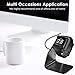 KIMILAR Charger Dock Compatible with Fitbit Versa/Fitbit Versa Lite [Not for Versa 2], Premium Aluminum Charger Cradle Charging Station Holder with 4.2ft USB Stand Cord (Not for Versa 2), Black
