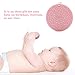 Baby Teething Toys BPA Free Silicone Teether Chew Egg with Pacifier Clip Cute and Effective Pain Relief Pink Cookie for Stylish Girl