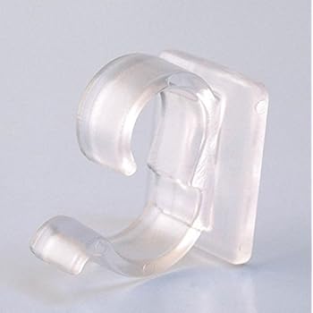 50ct Clear Adhesive Christmas Mini Light Clips for Windows and Door Frames