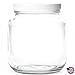 64oz HALF GALLON Wide Mouth Clear Mason Jar with Lid – MADE IN USA – Used for Canning & Fermenting Kombucha Kefir Yogurt – USDA Approved BPA Free