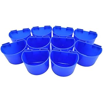 Amazon Com Qutess 10 Pcs Cup Hanging Water Feed Cage Cups Bird
