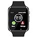 Smart Watch Bluetooth Fitness Tracker, Qidoou Android iOS Compatible Smartwatch of SIM SD Card Slot, Waterproof Pedometer Sleep Calorie Monitor Call/Message Music Clock for Kids Men Women (Black)