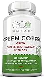 Eco Pure Health Green Coffee Bean Extract — Pure Natural Appetite Suppressant — 50% Chlorogenic Acid — 60 Veggie Capsules
