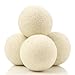 Organic Wool Dryer Balls, 4-Pack — Natural Ecofriendly Fabric Softener — Reusable Dryer Sheets for Infants — Soft and Gentle on Clothes & Skin