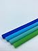 Pack of 12 Kids Reusable Silicone Drinking Straws Colorful by Maunsell | Durable Rubber Flex Straws for 10 oz Tumbler | Set of 12 pieces Bright Colors Straws | BPS & BPA Free | Safe for Kids & Adults