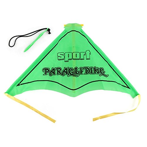 Inverlee Kids Paragliding Flying Hang Glider Set Launch Catapult Slingshot Outdoor Toy (Green)