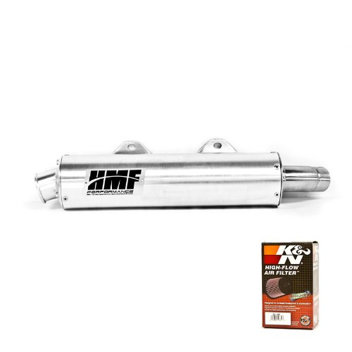 HMF Yamaha Raptor 660 20012005 Slip On Exhaust Muffler & K&N Exhaust Parts