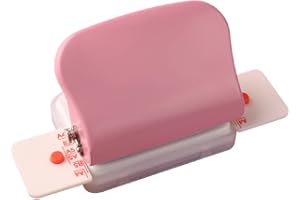 Bisofice KW-Trio 6-Hole Paper Punch Handheld Metal Hole Puncher 5 Sheet Capacity 6mm for A4 A5 B5 Notebook Scrapbook Diary Planner