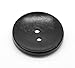 HOUSWEETY 30PCs Black 2 Holes Round Wood Sewing Buttons 30mm(1 1/8