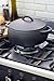 GURO Cast Iron Seasoned Dome Dutch Oven Casserole, Black, 4.7QT