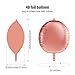 12 Packs 22 Inch 4D Balloons Large Foil Balloons Sphere Foil Balloons 4D Round Balloons for Birthday Wedding Baby Shower Party Decors (12 Packs, Rose Gold)