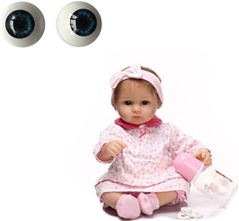 Dirance 22'' Reallike Reborn Baby Dolls Accesories Half Round Acrylic Eyes Kids Toy (Dark Blue)