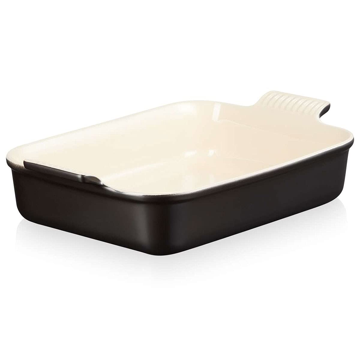 Le Creuset Heritage Rectangular Dish, Stoneware, 32 cm, 2.31 kg, Matte Black, 71102320000001
