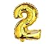 Babytree Numbers 0-9 Birthday/Party Balloons (2), 40
