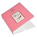 Woodmin [Instax Photo Album] Compatible128 Pockets Photo Album for Fujifilm Instax Mini 9 8 8+ 70 7s 25 50s 90, Polaroid Z2300, Polaroid PIC-300P (Deep Pink)