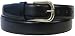 The Vegan Collection Garrison Black Pleather Gold Buckle Belt, Medium