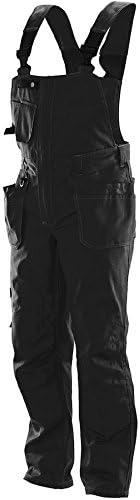 Jobman 363019-9900-C56 Craftsman Dungarees, Black, C56