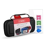 Reserwa for Nintendo Switch Case and Tempered Glass Screen Protector 10 Game Holder for Nintendo Switch Carry Case Portable Hard Travel Carrying Case for Nintendo Switch Console & Accessories