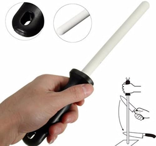 275mm Alumina Ceramic Sharpener Rod Sharpening Stone Stick Whetstone by Greenmarkets
