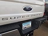 EyeCatcher Tailgate Insert Letters fits 2017-2019 Ford Super Duty (Gloss Black)