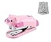 BeeChamp Mini Cute Cartoon Desktop Stapler with Staples for Office School Home Best Award to Schoolchildren (Pink Piggy)