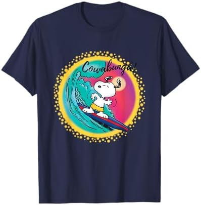 Amazon.com: Peanuts Snoopy Surfing Cowabunga T-Shirt : Clothing
